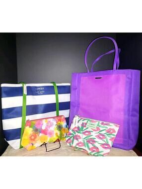 Clinique Bags x KATE SPADE, DRAW BERTSON,  JONATHAN COHEN & Limited Edition Tote